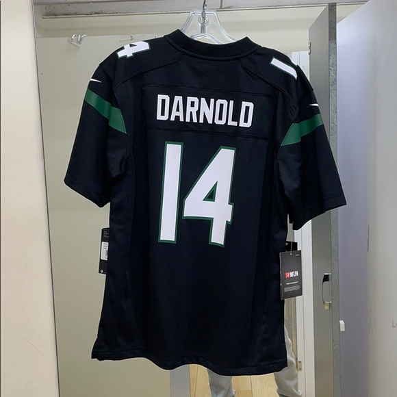 New York Jets Black #14 Darnold Jersey - Picture 2 of 7